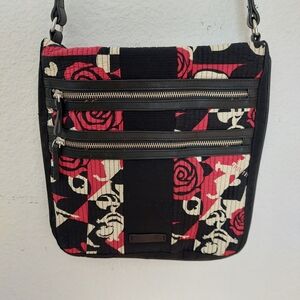 Vera Bradley Alice in Wonderland Disney Parks Painting the Roses Red Triple Zip